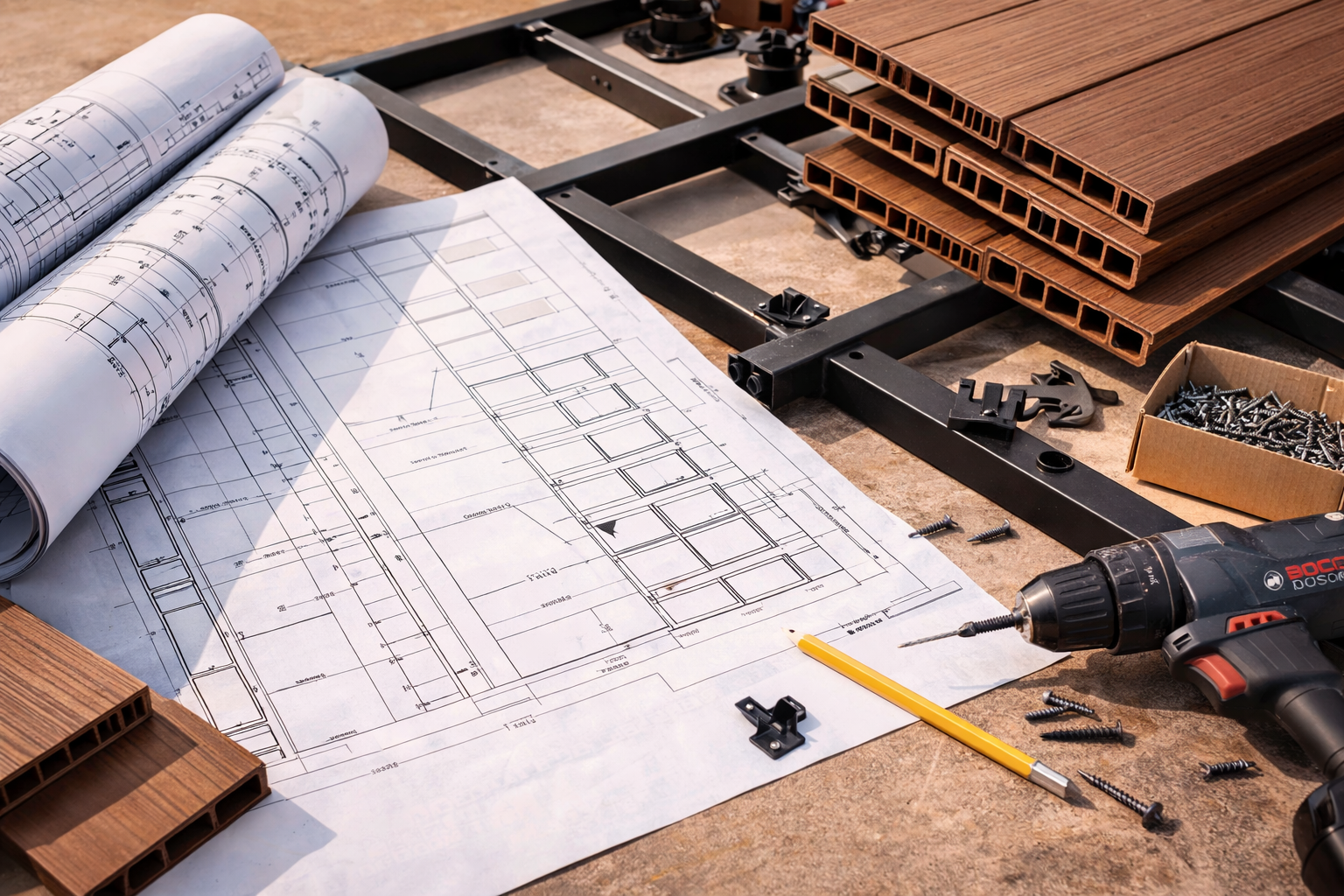 Deck proje ve malzeme hazırlığı