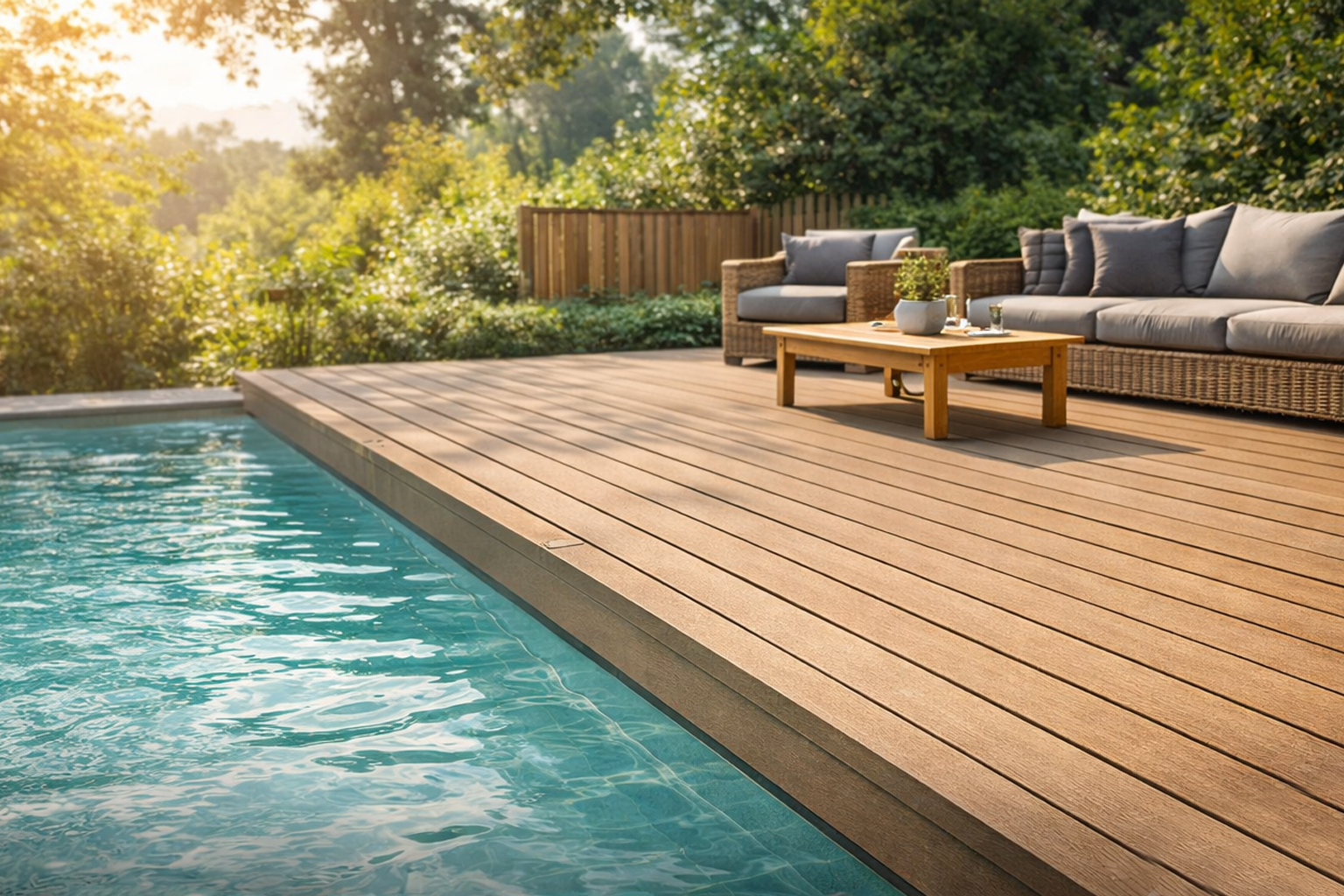 Kompozit deck güneş altında kullanım