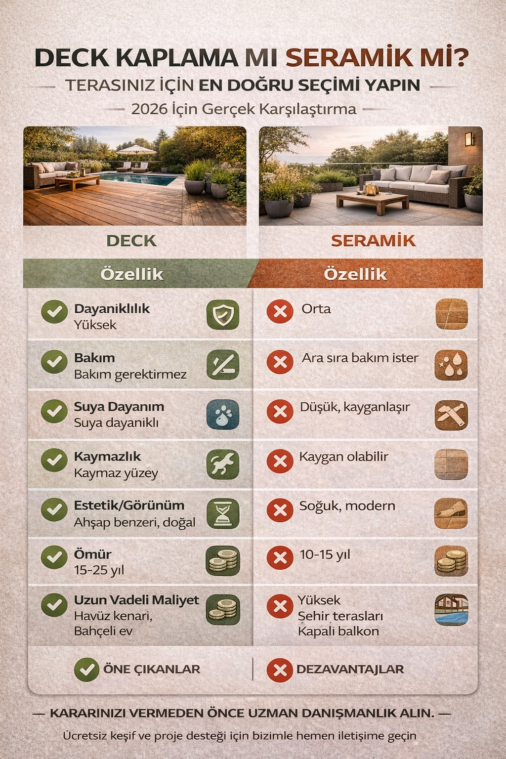 Teras tasarım infografiği